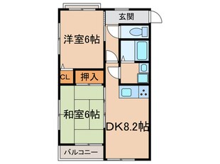 サンハイツ広野の物件間取画像